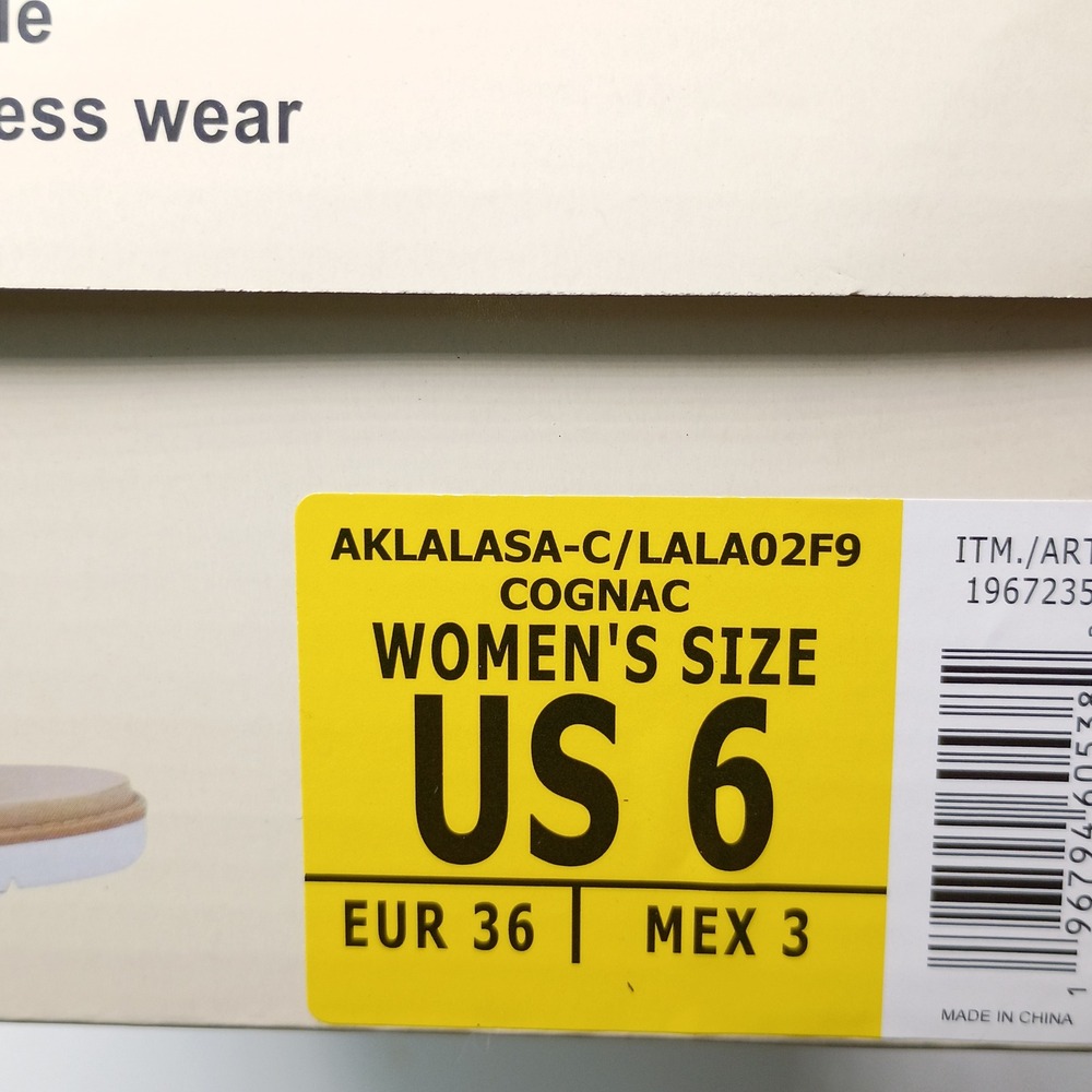Anne Klein Aklalasa Wedge Sandal Women Size 6 Cognac Brown iflex AKLALASA-C - Picture 10 of 10